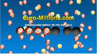 Euromillions Results for Friday 7th June 2013
