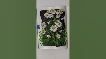 Flower illustration using Gouache #gouache #art #gouacheart #aesthetic #painting #drawing
