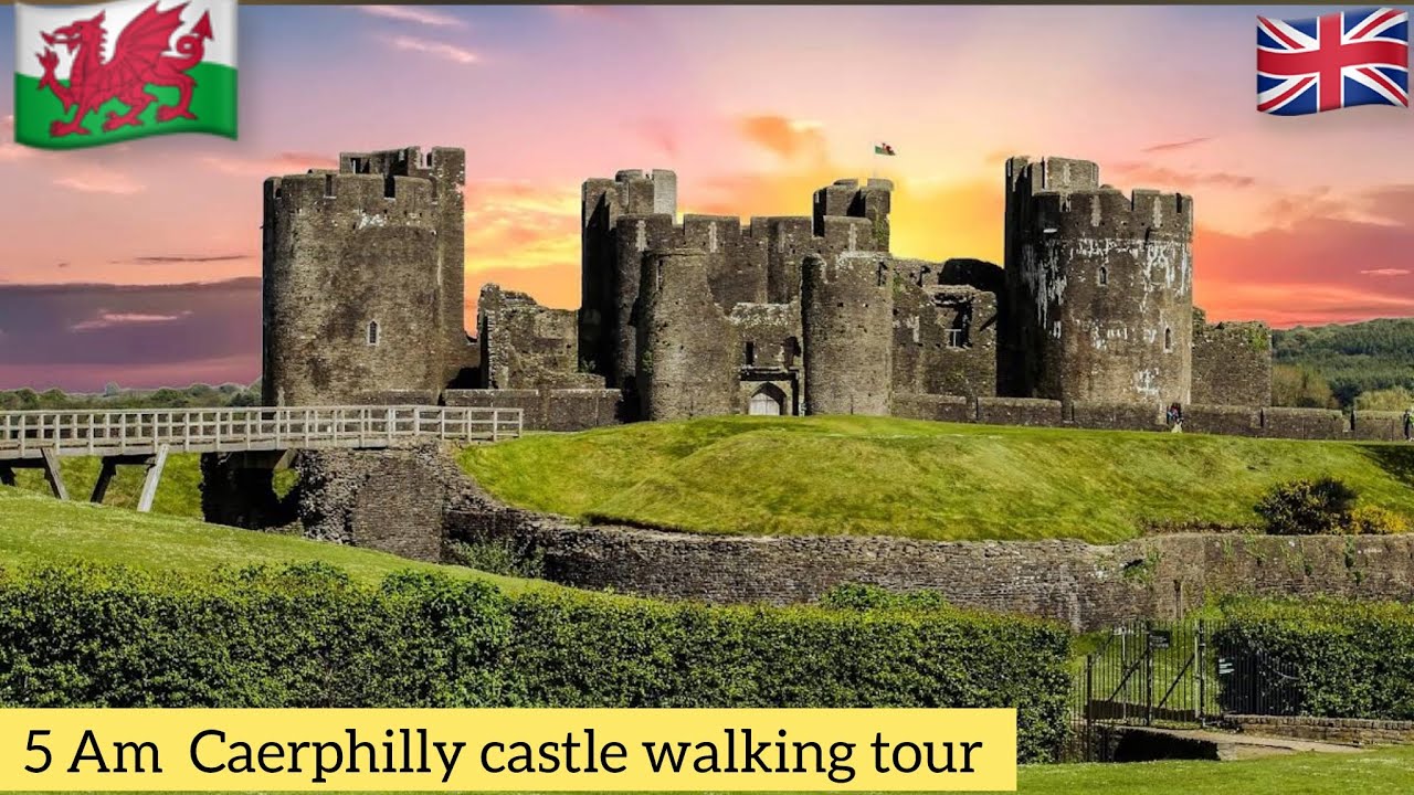 Exploring Caerphilly Castle - The Largest Castle in Wales (4K)