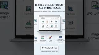 15 Free Tools in One Website - Image Resizer, JPG to PDF & More | ToolifyHub #webtools