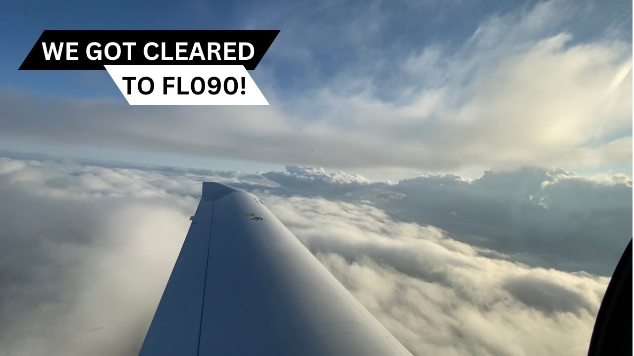 WE COULDN’T BELIEVE HOW HIGH WE GOT CLEARED TO! IFR TO BRISTOL