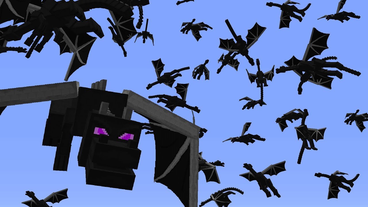 I Spawned 100 ENDER DRAGONS in Minecraft UHC... YouTube