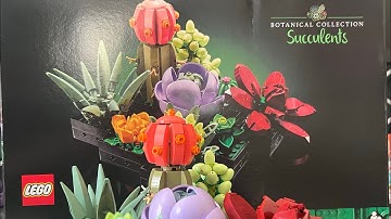 LEGO Botanical Collection Succulents Timelapse