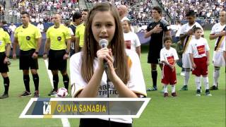 National Anthem/ LA Galaxy Game--Olivia Sanabia
