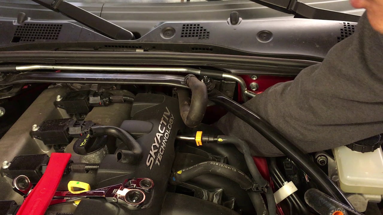 ND Miata Mishimoto catch can install pt.1 YouTube