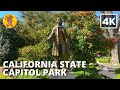 California State Capitol Park Walking Tour | {4k} 🔊 Binaural Sound