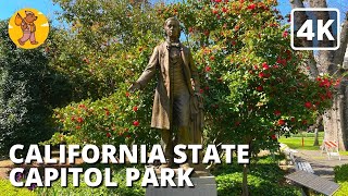 California State Capitol Park Walking Tour | {4k} 🔊 Binaural Sound