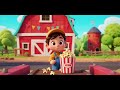 Popcorn in the Colorful Barn 🌽🏡🌈 | Fun Kids Farm Song