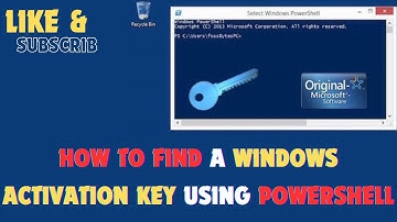 How to Find a Windows Activation Key Using PowerShell