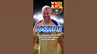 POSIBLE ONCE BARÇA - RAYO VALLECANO VS BARCELONA (DANI OLMO INSCRITO) #fcbarcelona #daniolmo #shorts thumbnail