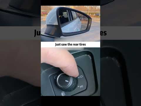 The hidden function of the car rearview mirror!#tutorial #tips #driving #shorts #car