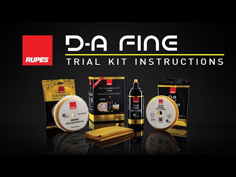 Стартовий набір для помірного полірування RUPES TRIAL KIT DA FINE 180 мм, видео 1