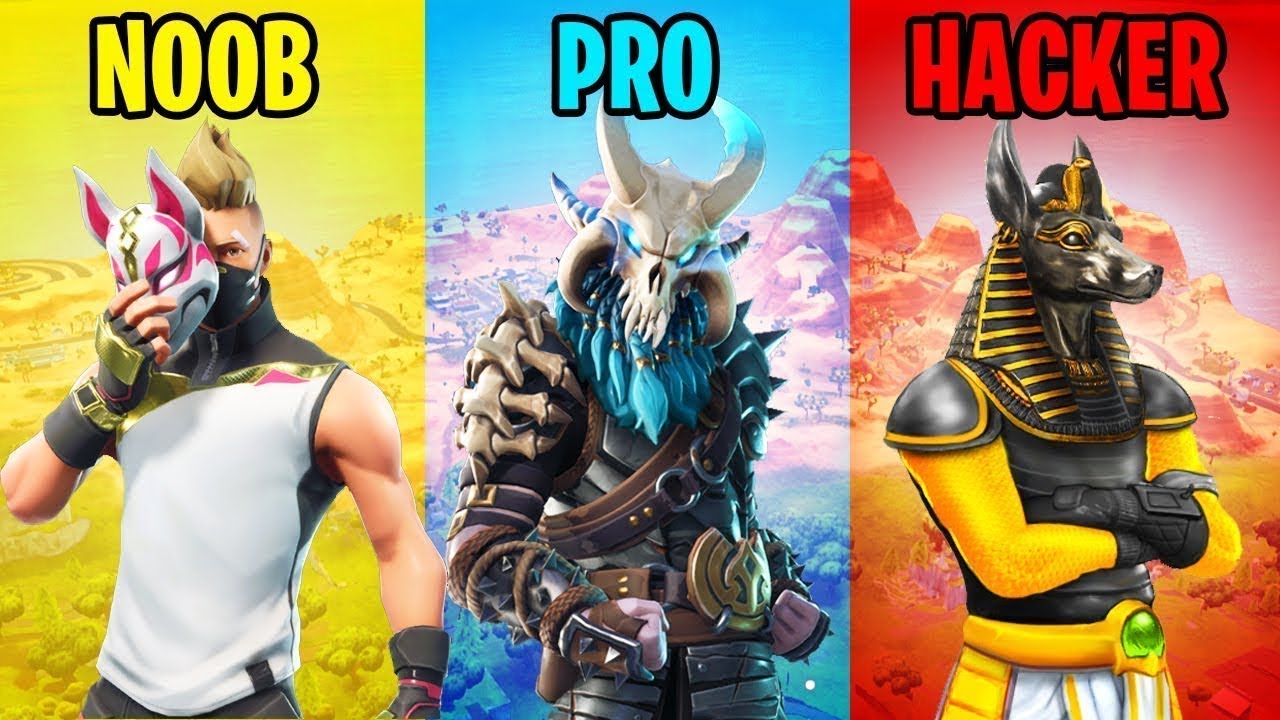 NOOB vs PRO vs HACKER  - Fortnite Battle Royale (Season 8)
