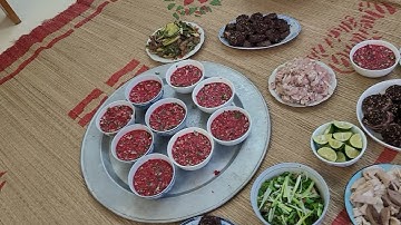 Tiết Canh Lợn | Lòng Nhồi Nem Chua Toàn Mồi NGon Mấy Anh EM Lại Được Buổi Liên Hoan Quá Chất