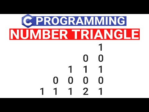 Numerical Triangle Pattern in C | Number Pattern Using C Program - #38 | C Language in Hindi