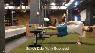 Resilient Performance - Bench Side Plank Extended