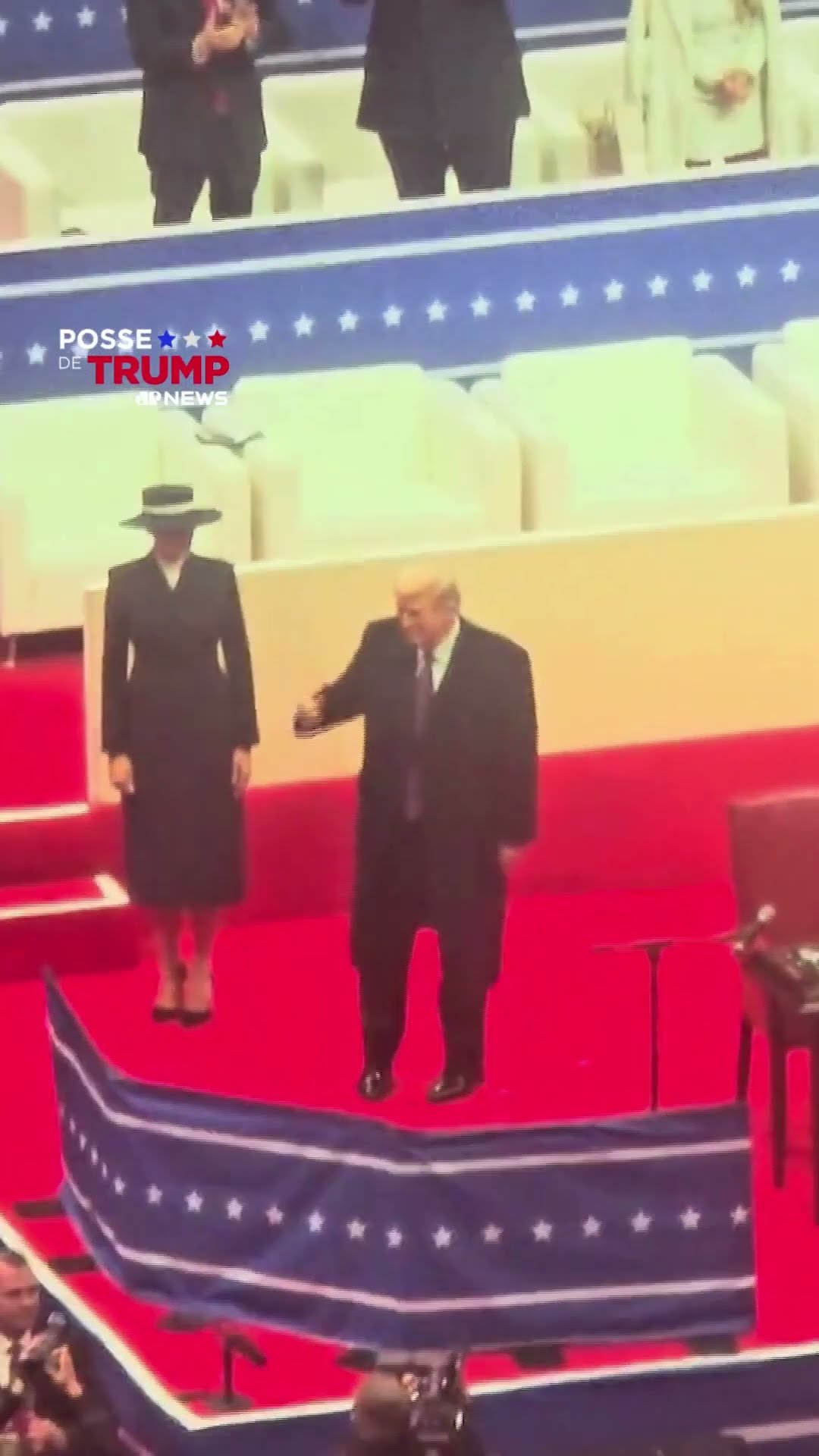 Exclusivo: Imagens da chegada de Trump no desfile de posse #shorts