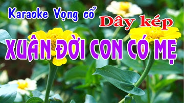 Karaoke vọng cổ XUÂN ĐỜI CON CÓ MẸ - DÂY KÉP
