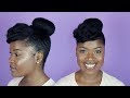 UPDO | Pompadour With A High Bun (Type 4 hair) ft. AsIAmNaturally