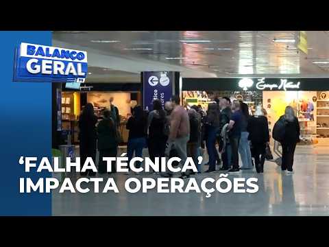 Passageiros com voos cancelados após pane no GPS de aviões no Paraná serão realocados hoje