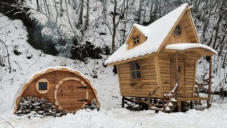 Construction of a bathhouse in the forest near the house. With your own hands by Outdoor builder 225,458 views 3 months ago 28 minutes