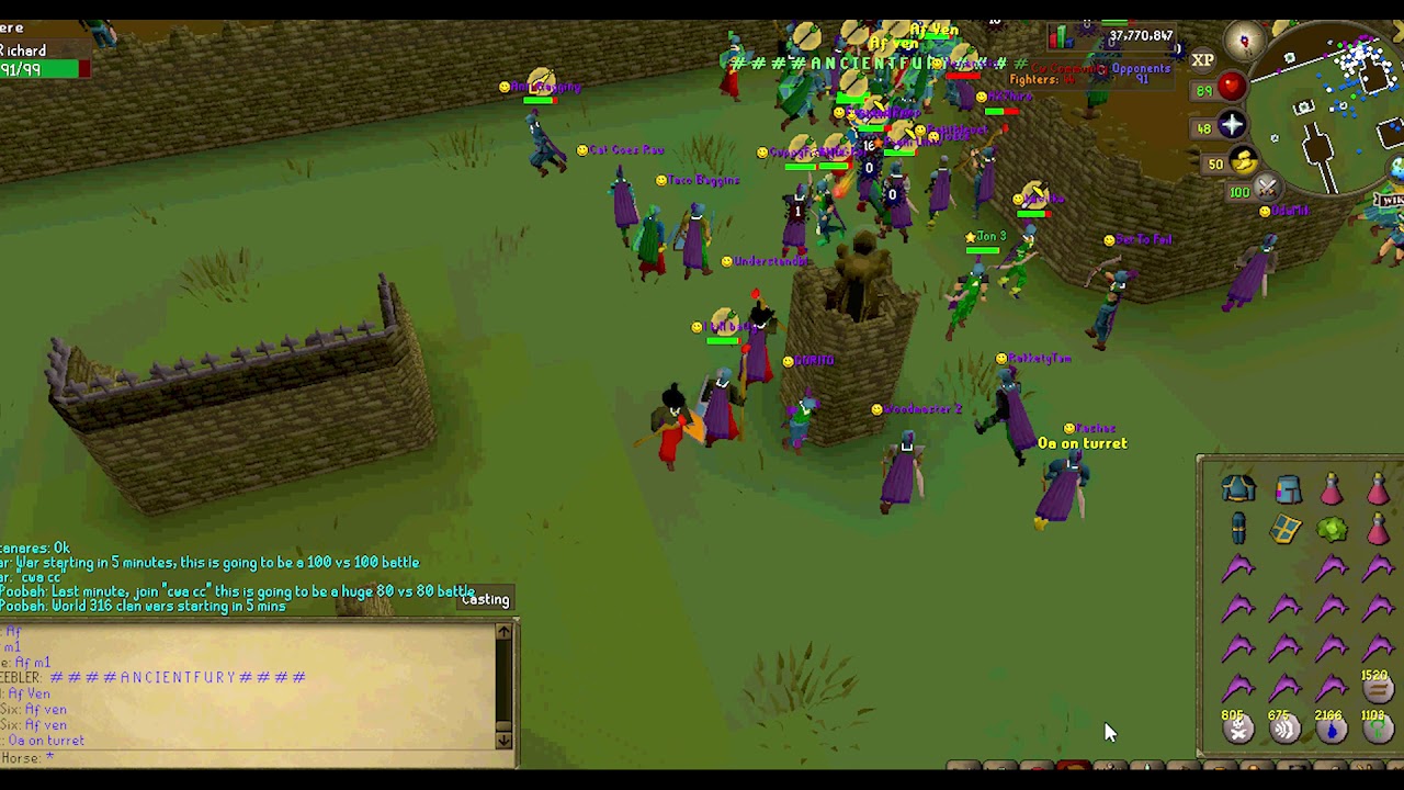 Clan Wars Community (72) vs Ancient Fury (99) Clan Wars 2021