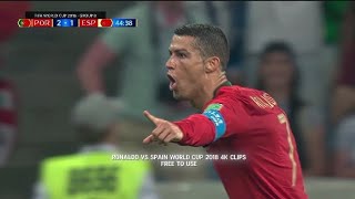 Ronaldo Vs Spain World Cup 2018 4K Rare Clips Scenepack Upscale Topaz