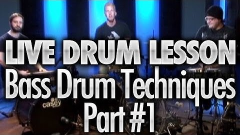 Bass Drum Speed Techniques - Drum Lessons Live #4 Part #1