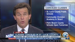 Classes canceled in St. Lucie County