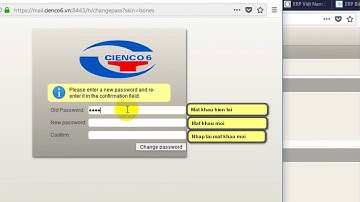 Hướng dẫn đổi mật khẩu webmail