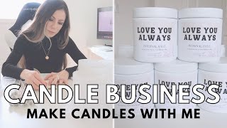 A DAY IN THE LIFE OF A CANDLE BUSINESS OWNER | CANDLE MAKING BUSINESS 2022