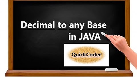 Decimal to any Base conversion in JAVA