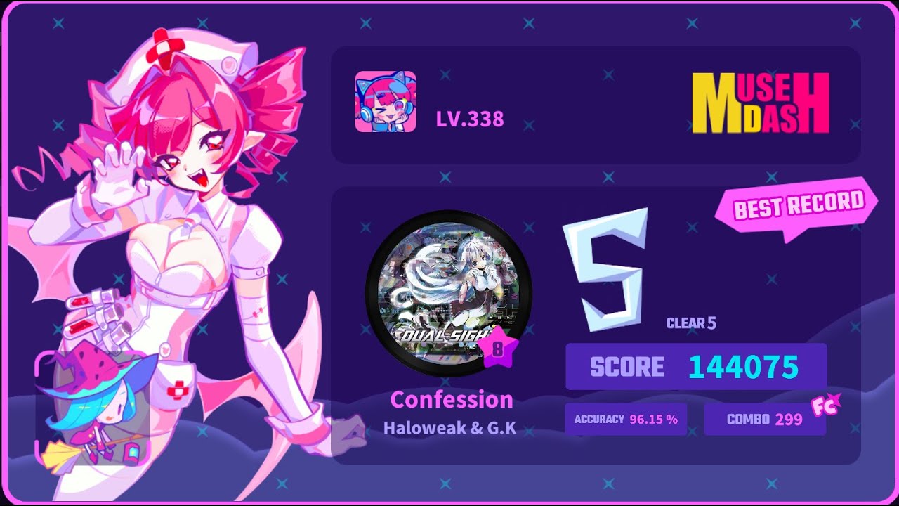 CONFESSION [Lv8 Master//299-Full Combo]↬ ｡:°☆/ MUSE DASH #1 | xEmbieGalaxy🌠 \☆°:｡