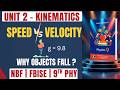 Physics Class 9 NBF | Unit 2 L-3 |🚗 Speed Velocity Acceleration 🔥| Conceptually Explained 🔥| O Level