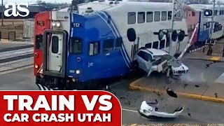 Utah driver ABANDONS SUV moments before TRAIN COLLISION—could have just driven forward