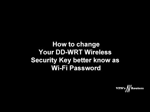 How to change your DD-WRT Router Wi-Fi Password