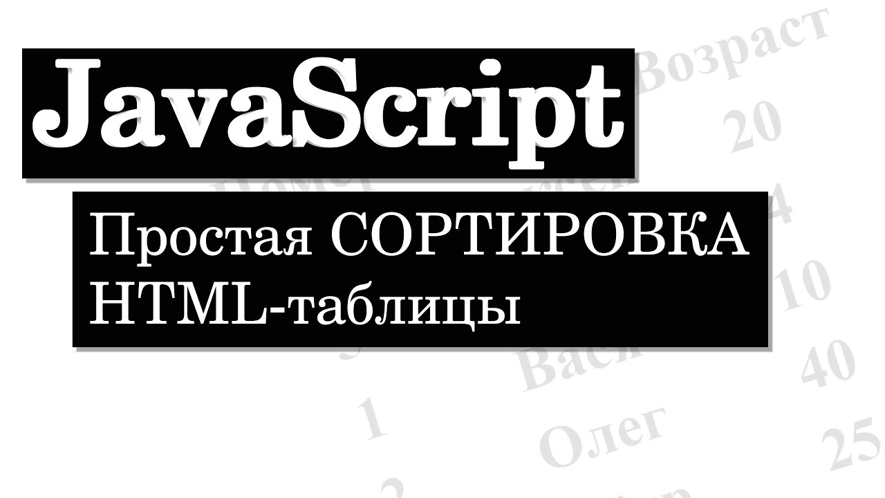 Сортировка html