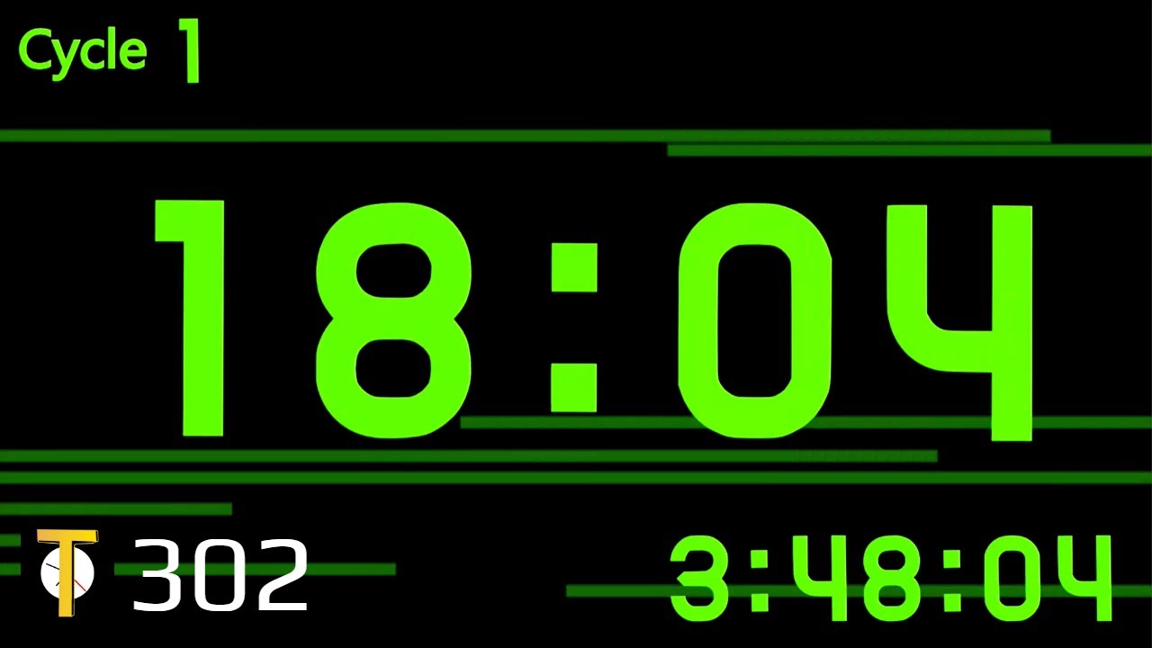 4K] 4 minute TABATA timer 2 ( v 302 ) + music - YouTube