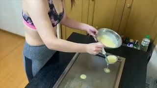 Pongs Kitche I Made Pancakes Japan Beautiful Girl Cooking