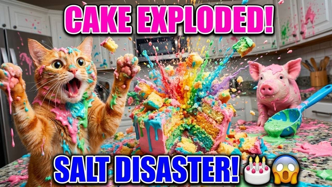 Made Birthday Cake with SALT  It EXPLODED! 🎂😱 Epic Fail