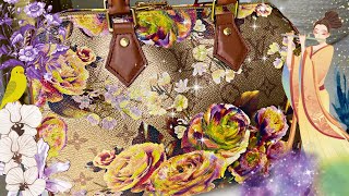 Louis Vuitton Gold Speedy Flower Garden Bandouliere 25 M21317– TC