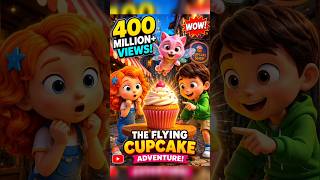 The Flying Cupcake Adventure 🧁✨ | Fun Kids Cartoon Shorts #shorts #viralcartoon