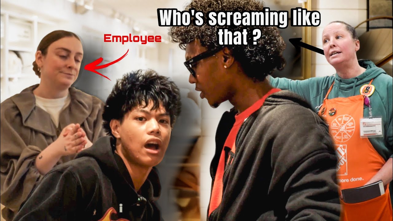 SCREAMING PRANK in stores !!!