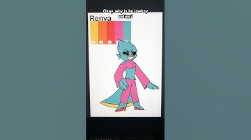 Changing my OCs color palettes based on their names #art #digitalart #oc #originalcharacter