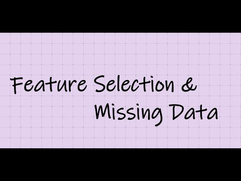 Feature Selection Using Decision Trees and Handling Missing Data - YouTube