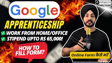 Google Apprenticeship 2026 Form Fill Up | Eligibility | Recruitment Process | How to Apply!
