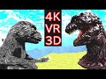 【MMD VR180】Godzilla & Shin Godzilla(ゴジラ & シンゴジラ)