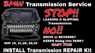 BMW Transmission LEAKING? SLIPPING? No Drive or Reverse? Keeps Going into Park? (EASY FIX!!)
