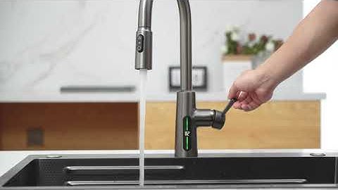 Lefton Modern Pull-Down Kitchen Faucet with Temperature Display-KF2501