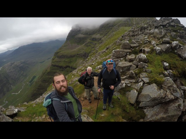 Liathach, full ridge traverse by three generations....Grandad, son and grandson